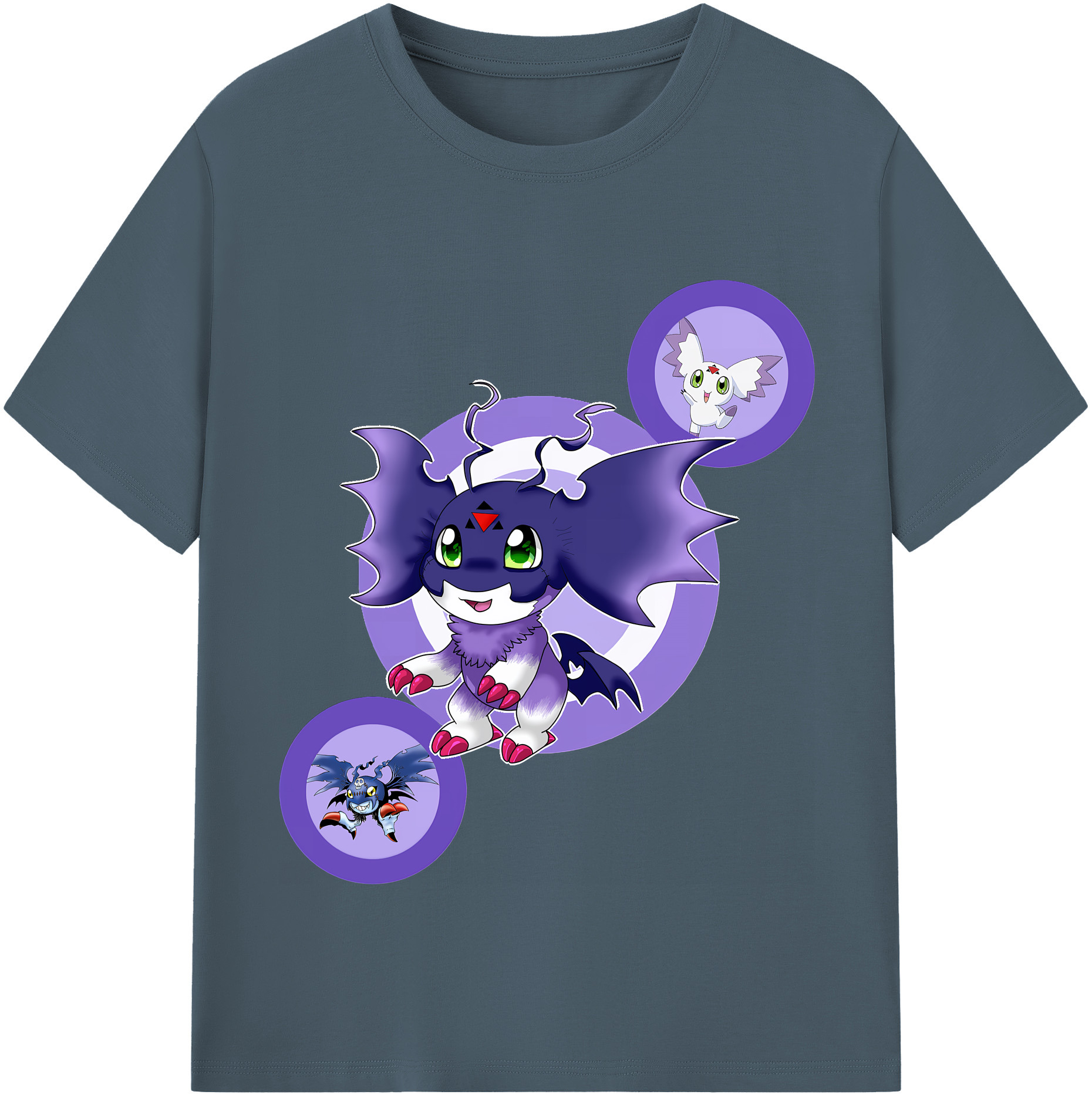 （画像用） Digimon デジタルモンスター/デジモン 綿100％半袖Tシャツ（フロントプリント）
